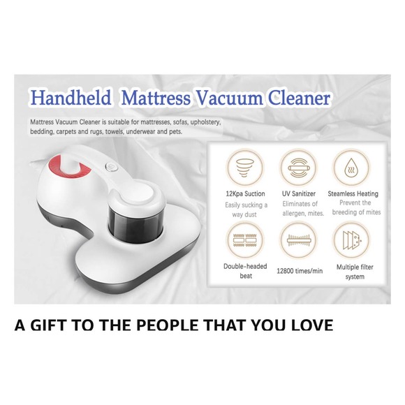 NEW Hersven Mattress Vacuum Cleaner, UV HANDHELD Bed Vacuum Cleaner - Picture 11 of 15